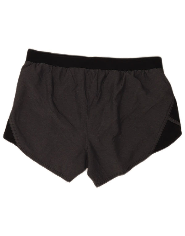 Under Armour Damen Heat Gear Sportshorts UK 14 Mittelgrau Farbblock
