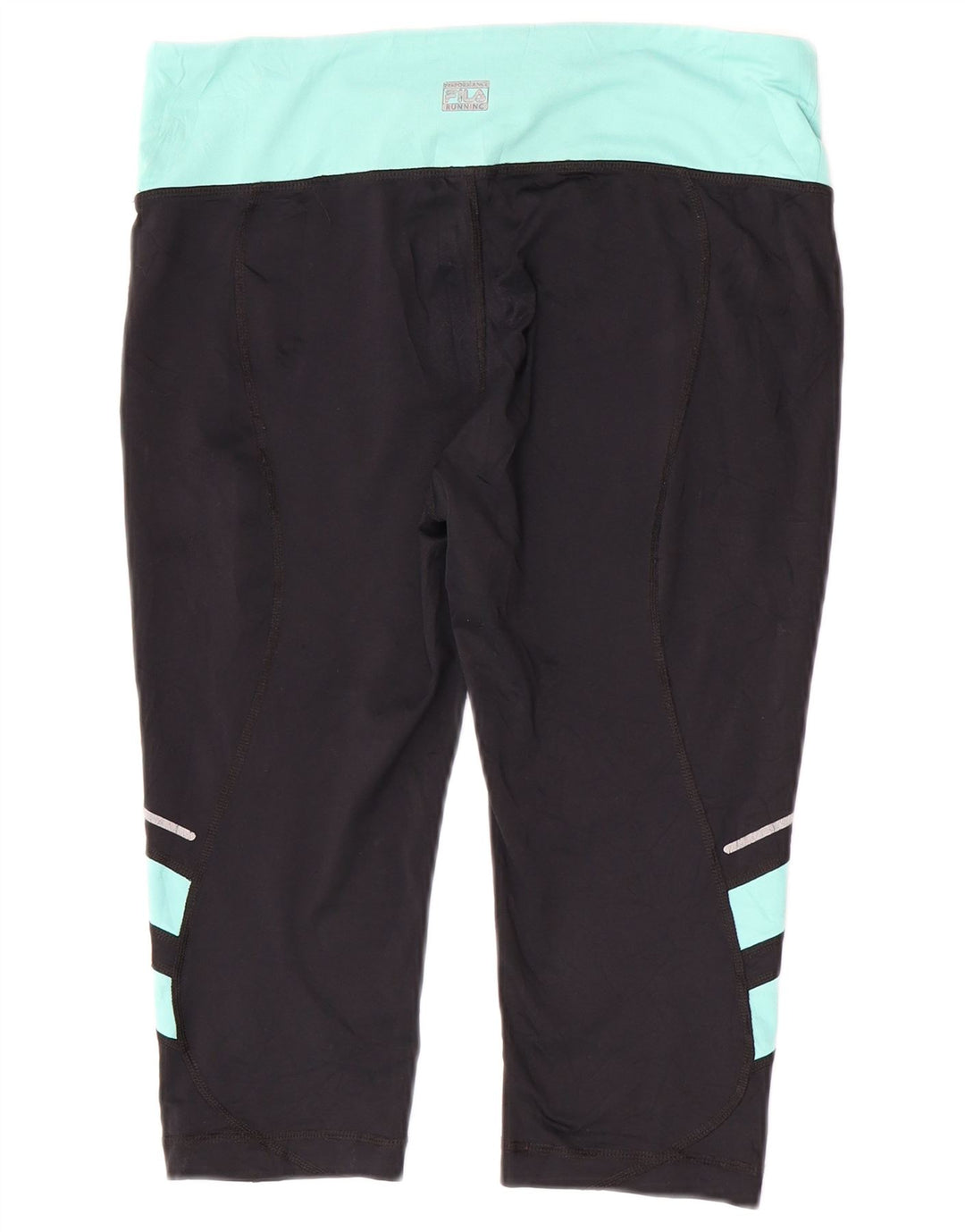 Fila Capri-Leggings für Damen, UK 12, Mittelschwarz, Farbblock