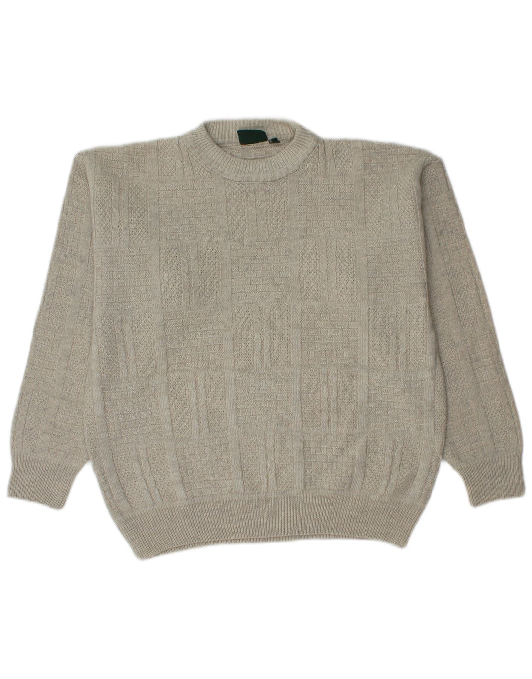 CASUALLAND Herren-Pullover mit Rundhalsausschnitt, Größe S, Grau, Acryl