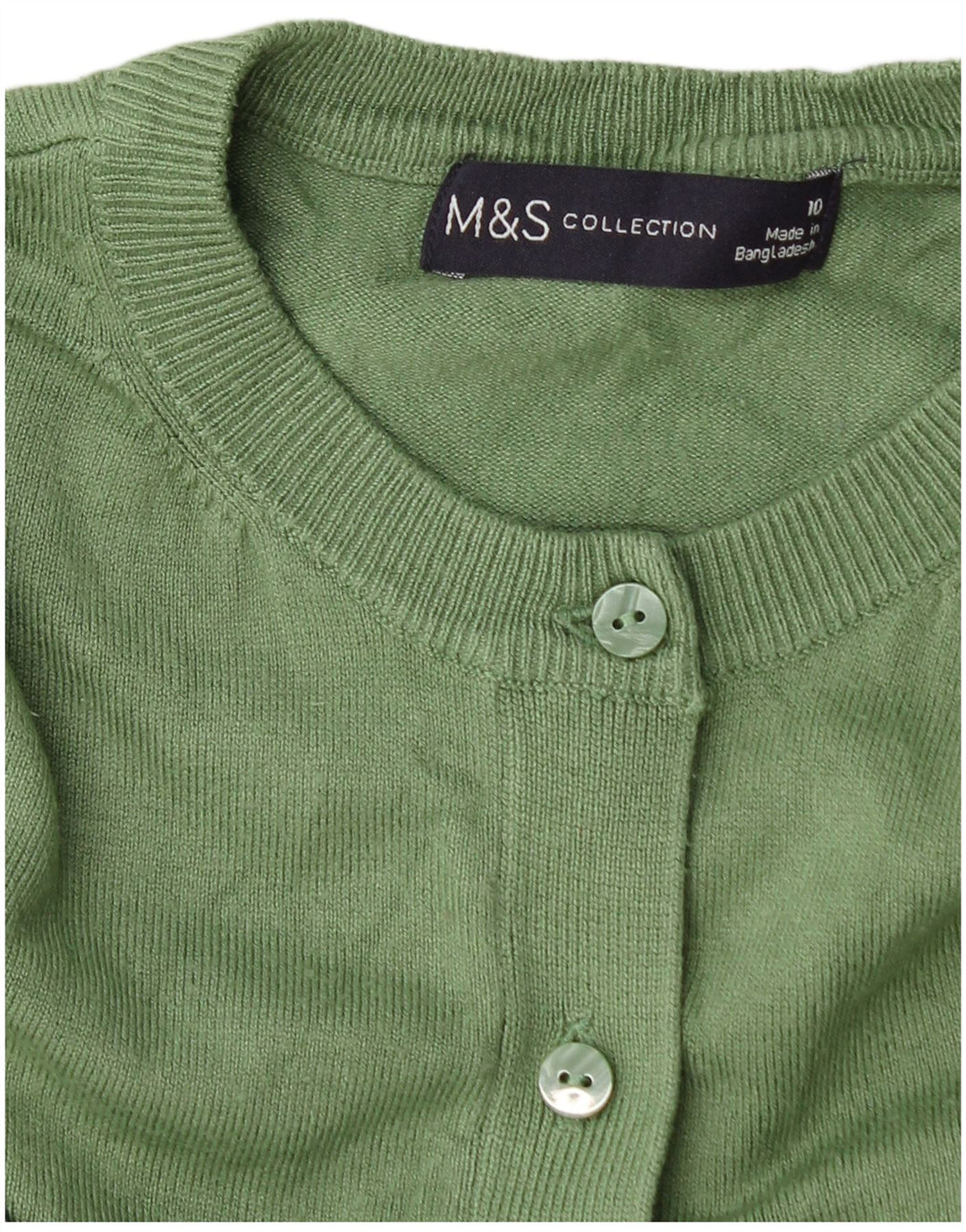 Marks & Spencer Damen-Strickjacke, Gr. 10, Größe S, Grün