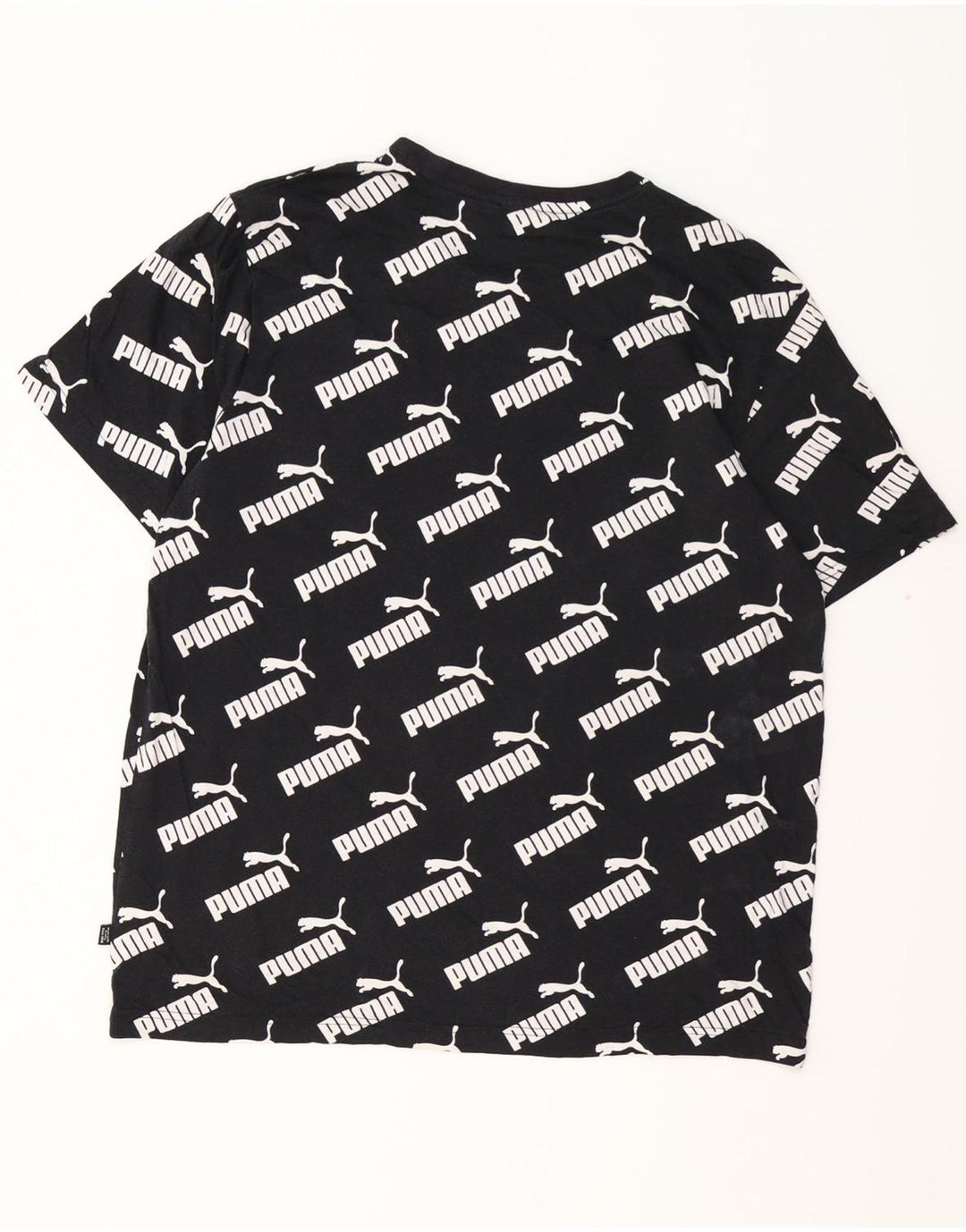 PUMA Herren Grafik T-Shirt Top Medium Schwarz Baumwolle