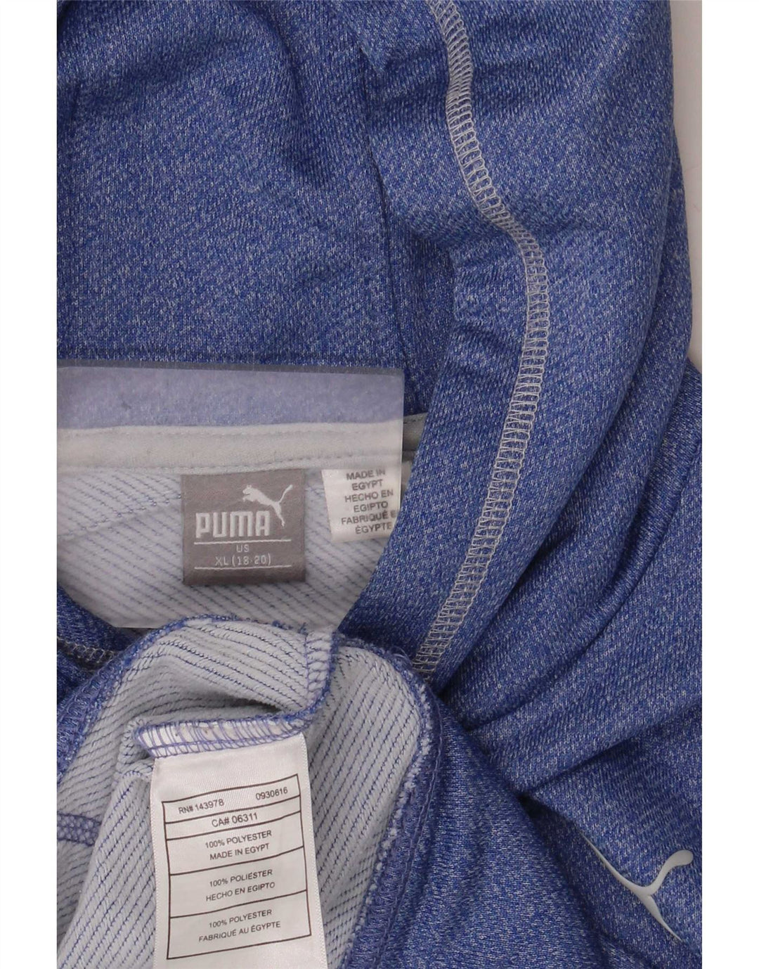 Puma Jungen Kapuzenpullover 15-16 Jahre XL Blau Polyester