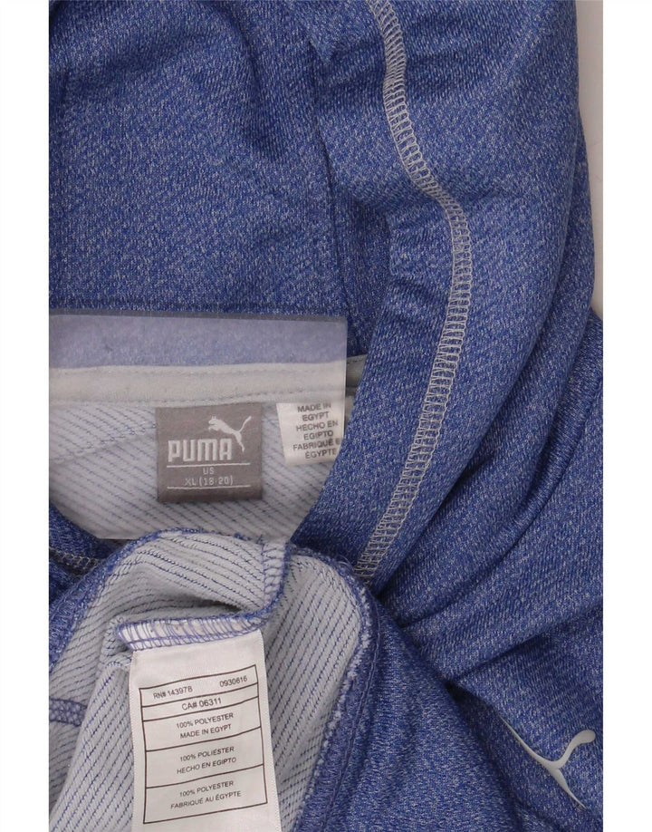 Puma Jungen Kapuzenpullover 15-16 Jahre XL Blau Polyester