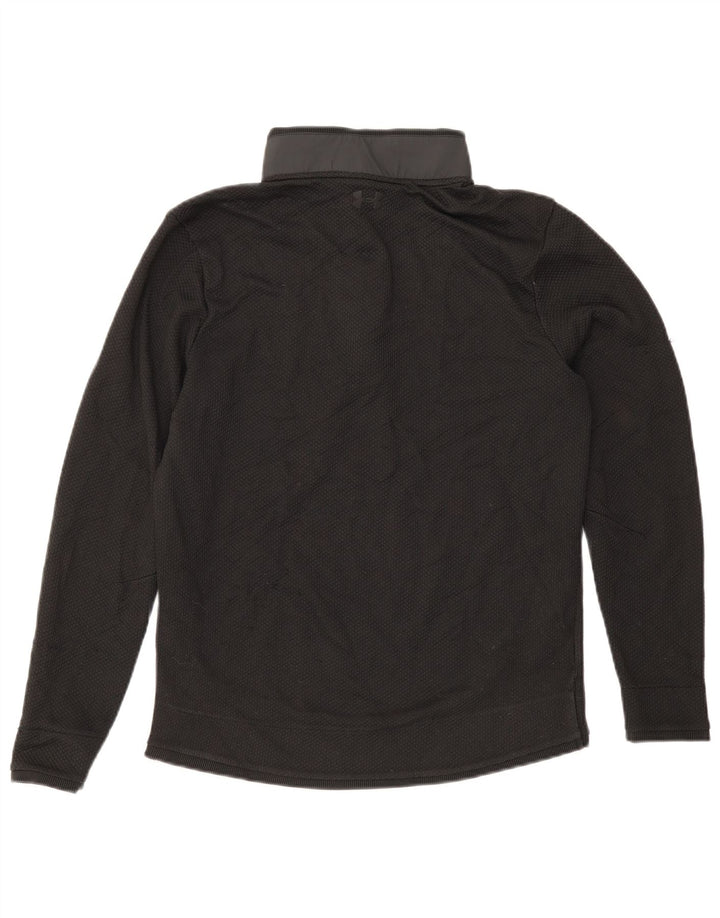 Under Armour Damen Cold Gear Pullover Trainingsanzug Top UK 14 Medium Schwarz