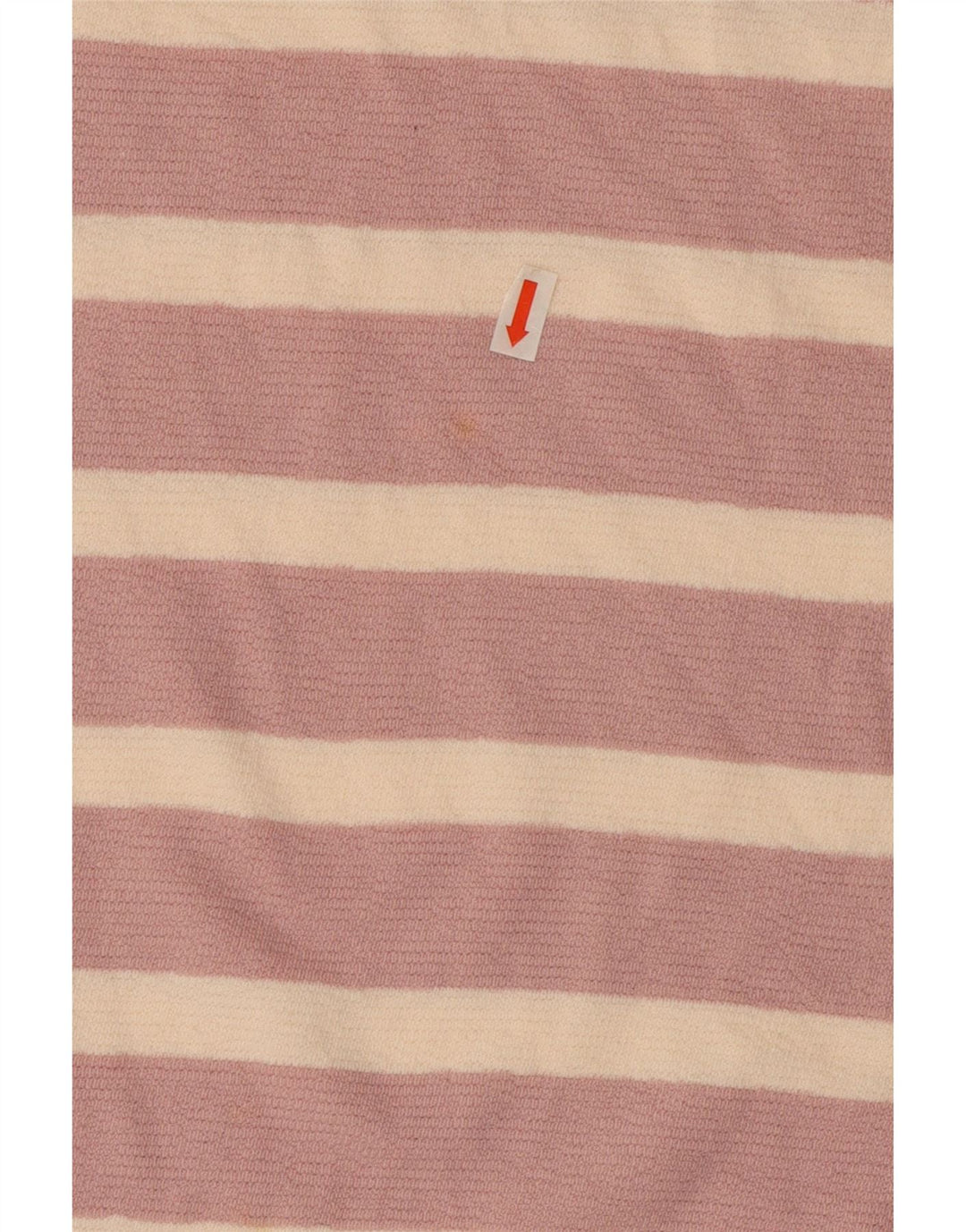 Marks & Spencer Damen Top Langarm UK 14 Große rosa gestreifte Baumwolle