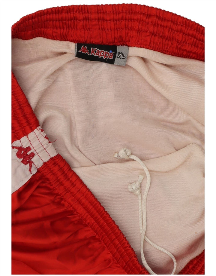 Kappa Herren Graphic Sport Shorts XL Rot Colourblock Polyester