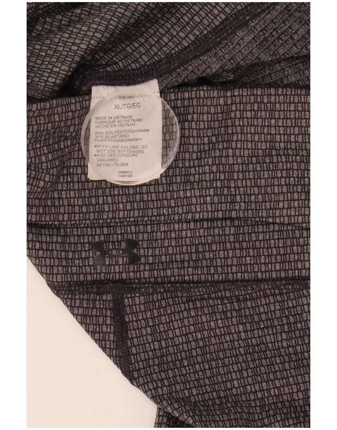 UNDER ARMOUR Damen Slim Fit Crop Leggings UK 18 XL Grau Geometrisch