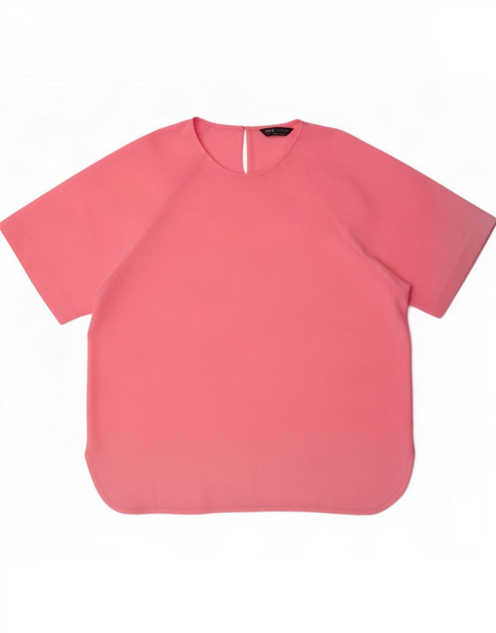 Marks & Spencer Damen Bluse Top UK 14 Large Pink