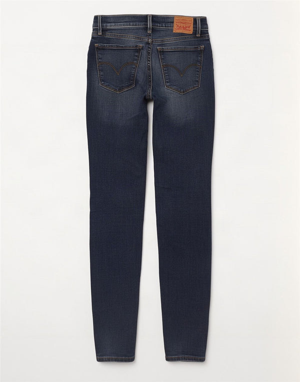 Levi's Damen 710 Super Skinny Jeans W26 L32 Blaue Baumwolle