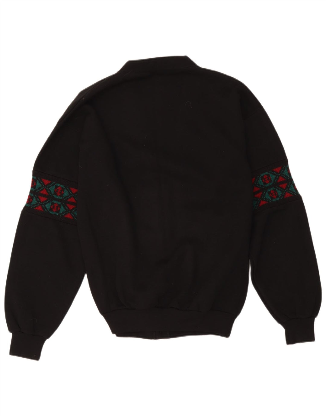 Sporting Club Herren-Strickjacke, groß, schwarz, geometrisch