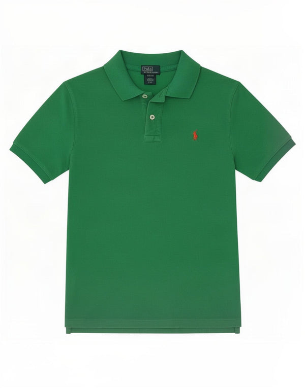 Polo Ralph Lauren Jungen-Poloshirt, 10–11 Jahre, mittelgrüne Baumwolle