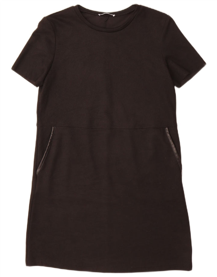 Zara Damen Etuikleid UK 10 Small Schwarz