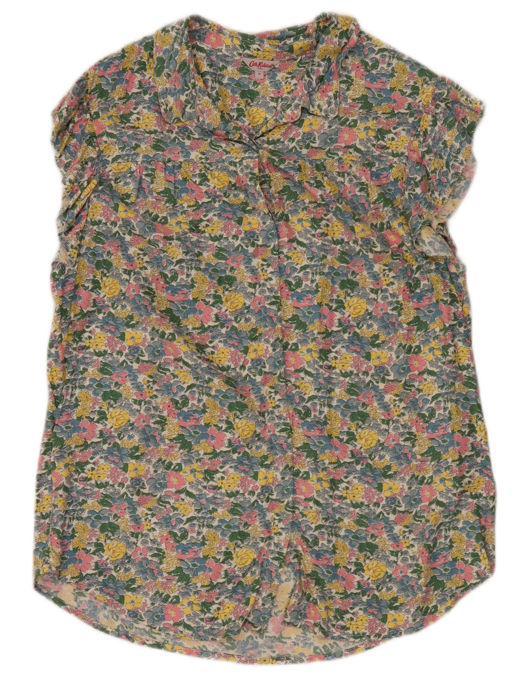Cath Kidston Damen-Hemdbluse, Gr. 44, groß, mehrfarbig, mit Blumenmuster