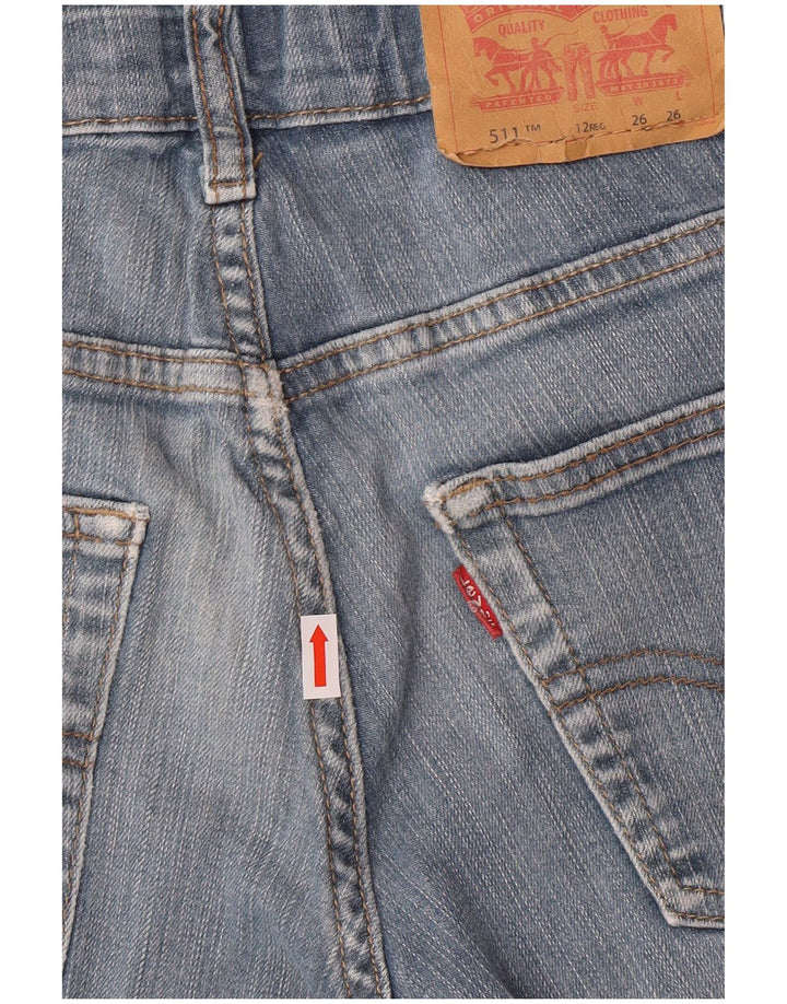 Levi's Jungen 511 Slim Jeans, 11–12 Jahre, W26 L26, blaue Baumwolle, klassisch