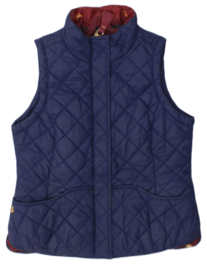 Tom Joule Damen Steppweste UK 14 Large Marineblau Polyamid