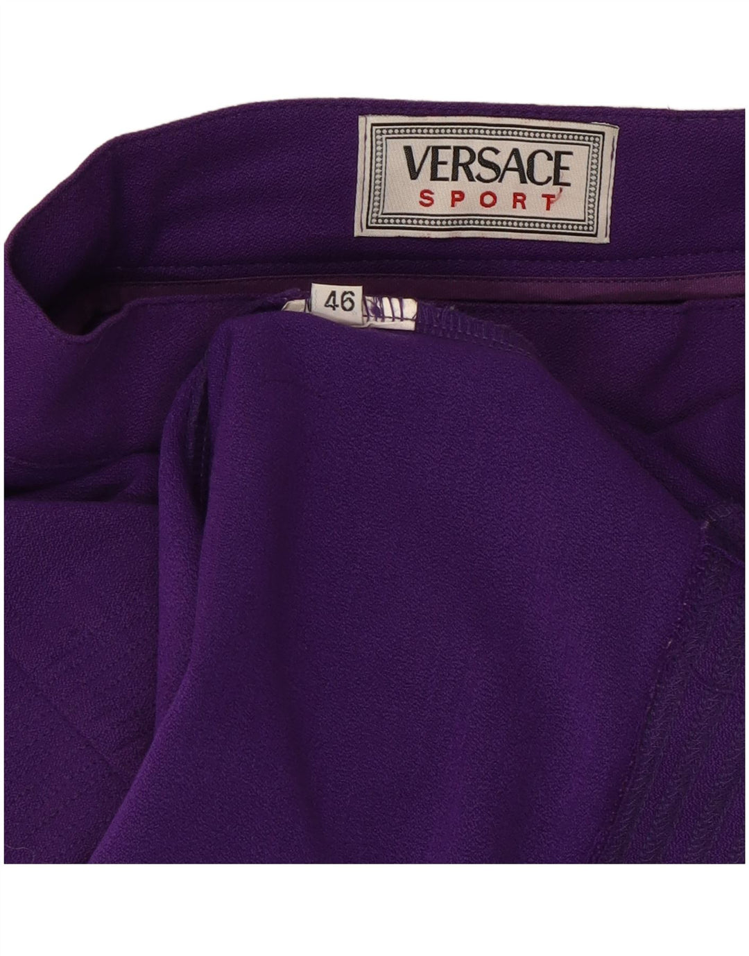 Versace Damen Bleistiftrock IT 46 Large W30 Lila