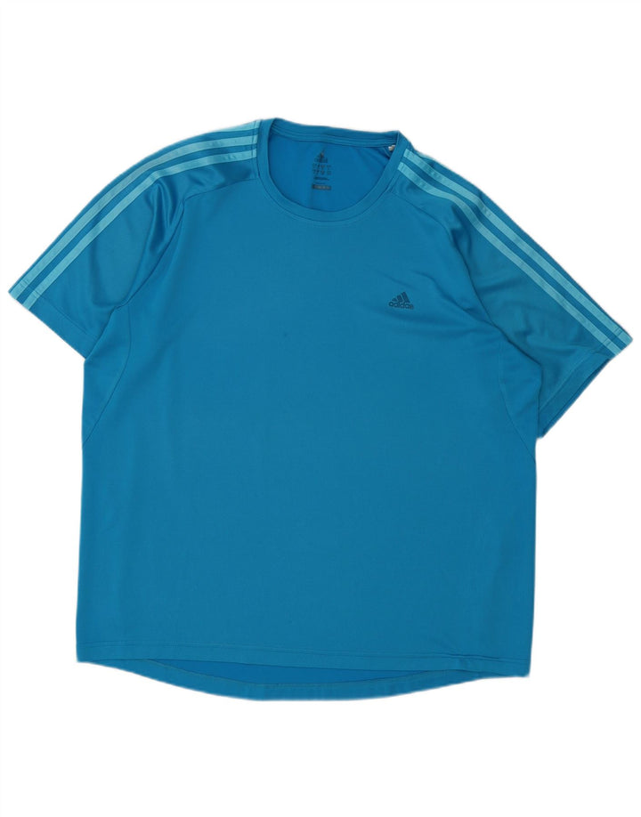 ADIDAS Mens T-Shirt Top XL Blue