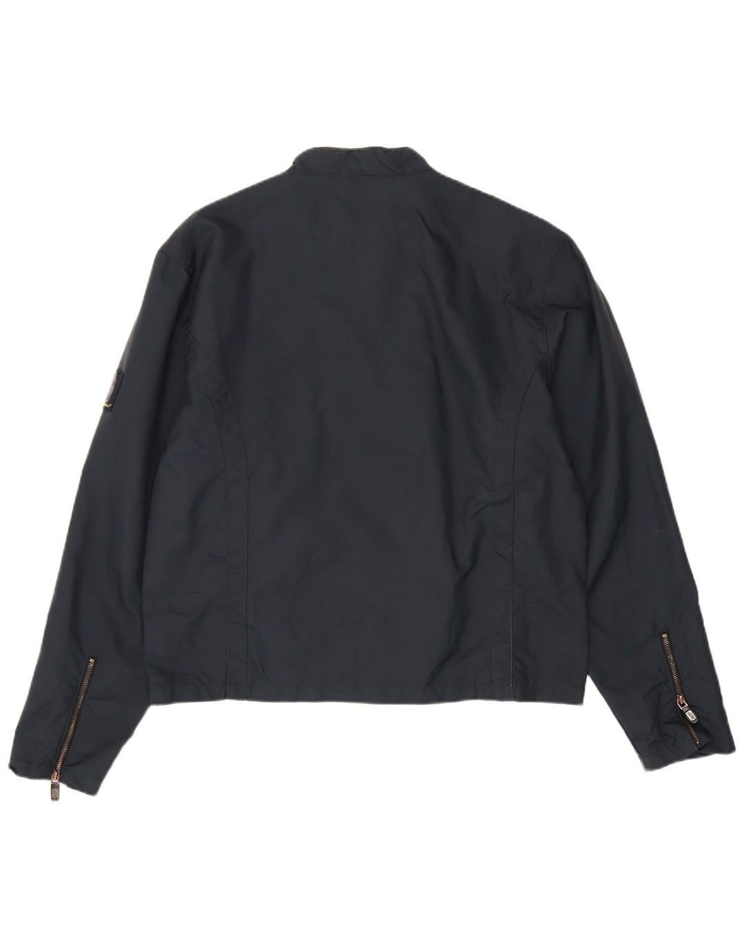 Refrigue Herren Bomberjacke UK 44 2XL Marineblaues Colourblock-Nylon