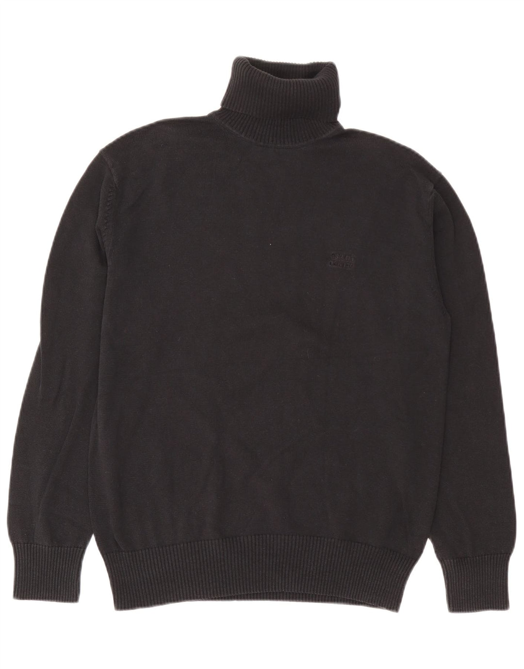 Esprit Herren Rollkragenpullover aus mittelgrauer Baumwolle