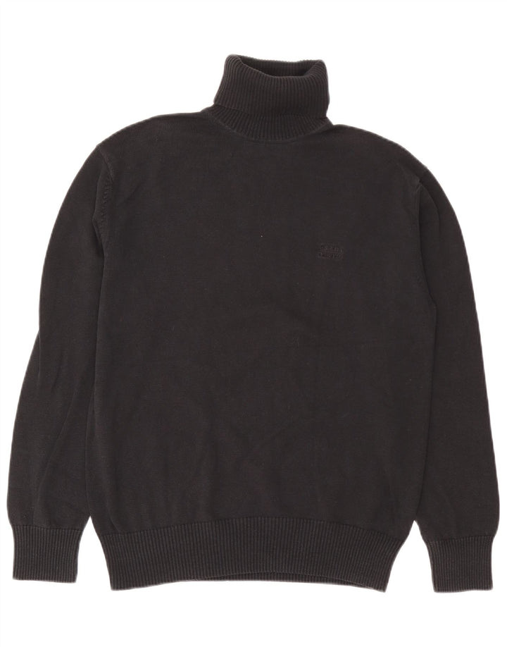 Esprit Herren Rollkragenpullover aus mittelgrauer Baumwolle