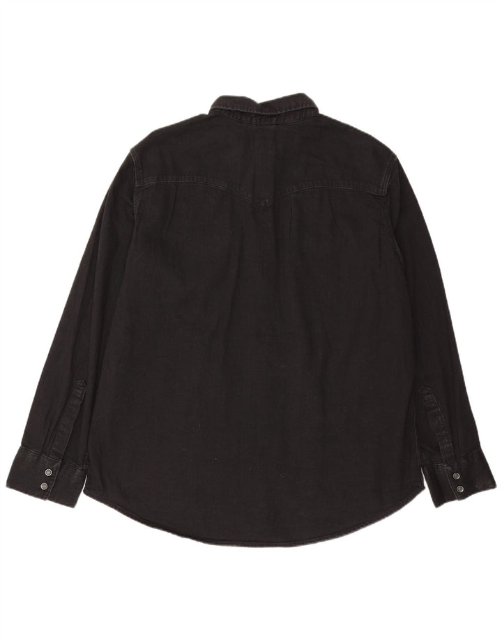 Levi's Herren Standard-Jeanshemd XL aus schwarzer Baumwolle