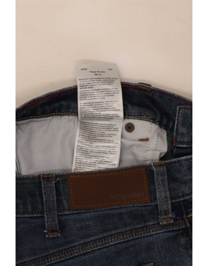 Wrangler Herren Regular Straight Jeans W33 L30 Blaue Baumwolle