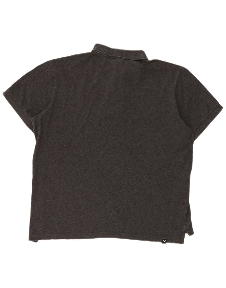 Puma Herren Poloshirt Große graue Baumwolle