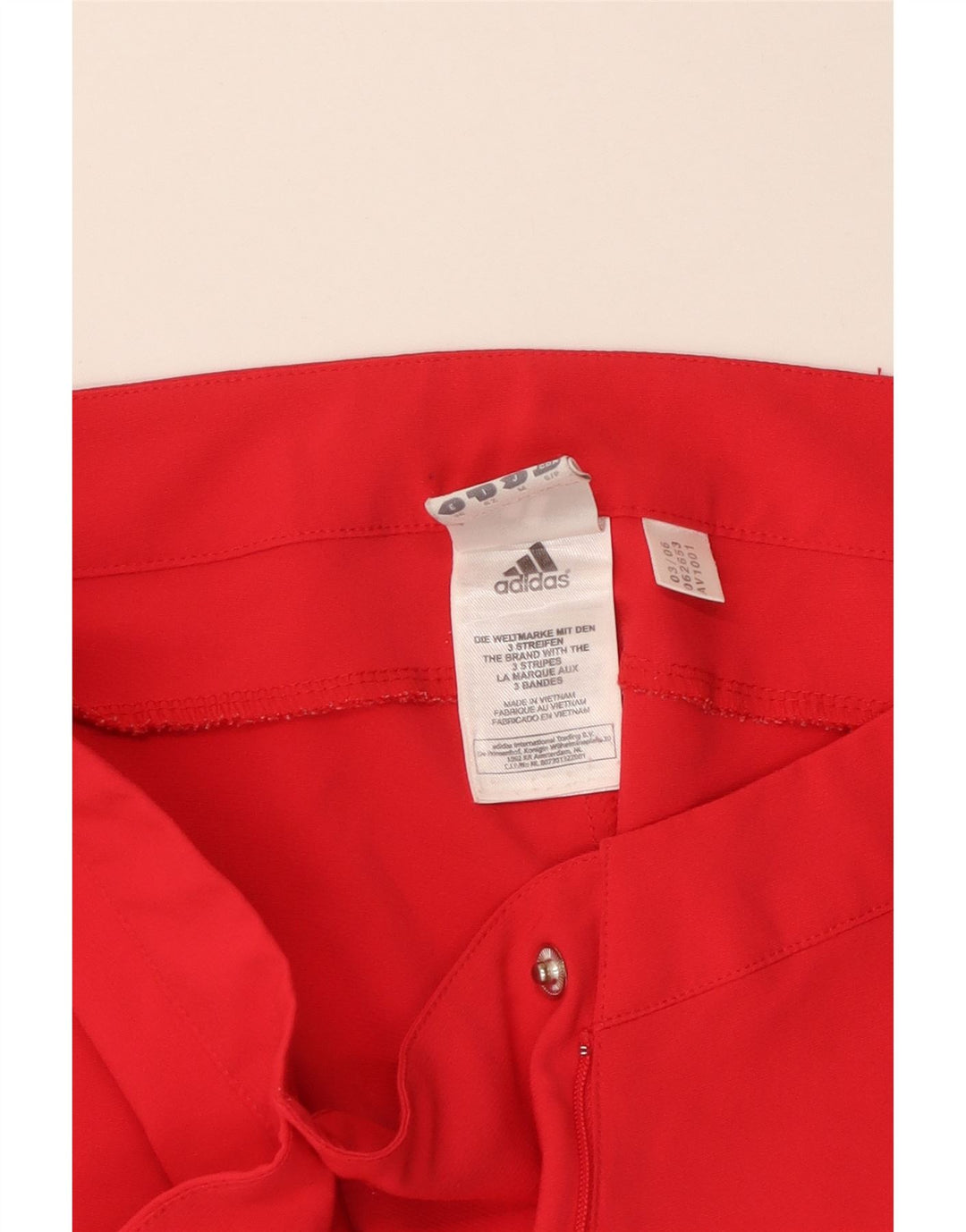 ADIDAS Damen Climalite Bermuda Shorts UK 10 Small W30 Rot Polyester