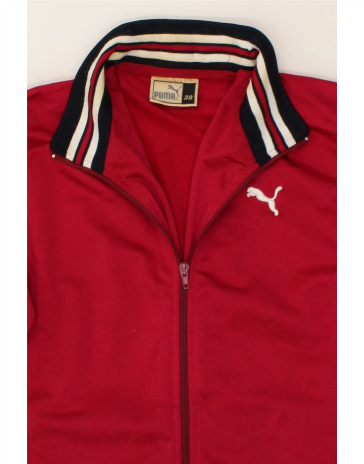 PUMA Mens Tracksuit Top Jacket UK 38 Small Pink Polyester Vintage Puma and Second-Hand Puma from Messina Hembry 