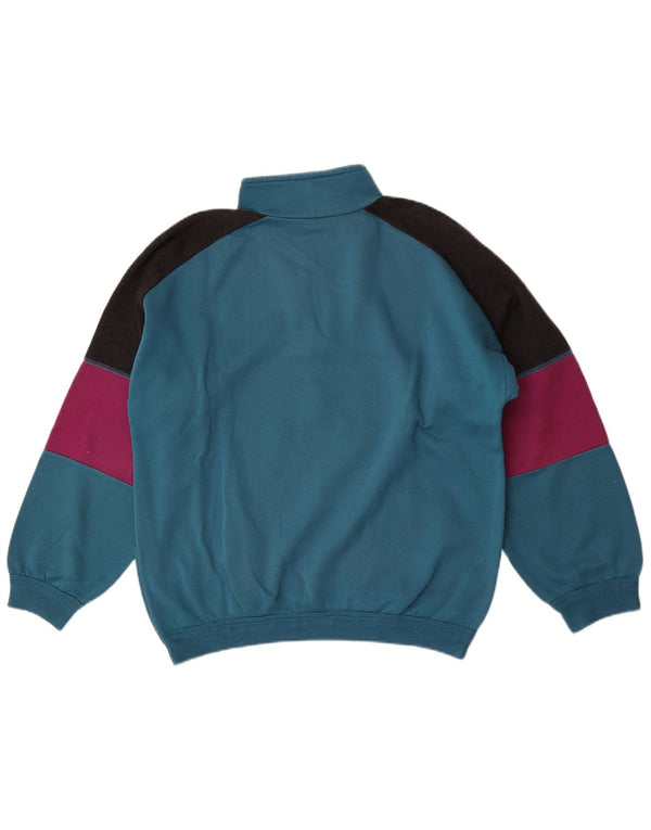 Vintage Herren-Sweatshirt mit Grafik, groß, mehrfarbig, Farbblock