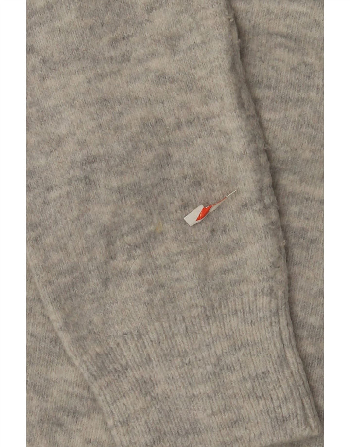 Marks & Spencer Damen-Pullover mit Rundhalsausschnitt, Gr. 14, Mittelgrau meliert