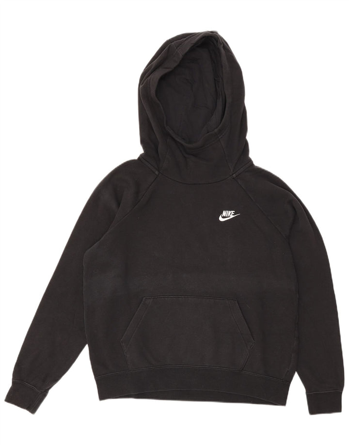 Nike Damen-Pullover mit übergroßem Kapuzenpullover, Gr. 14, mittelschwarz, Baumwolle