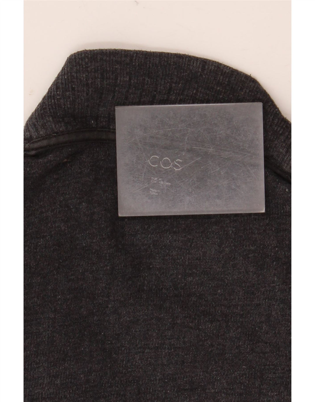 COS Damen Übergroßes T-Shirt-Oberteil UK 14 Mittelgrau