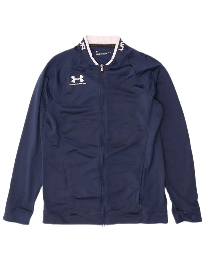 Under Armour Herren-Trainingsanzugoberteil mit Grafik, mittleres Marineblau, Polyester