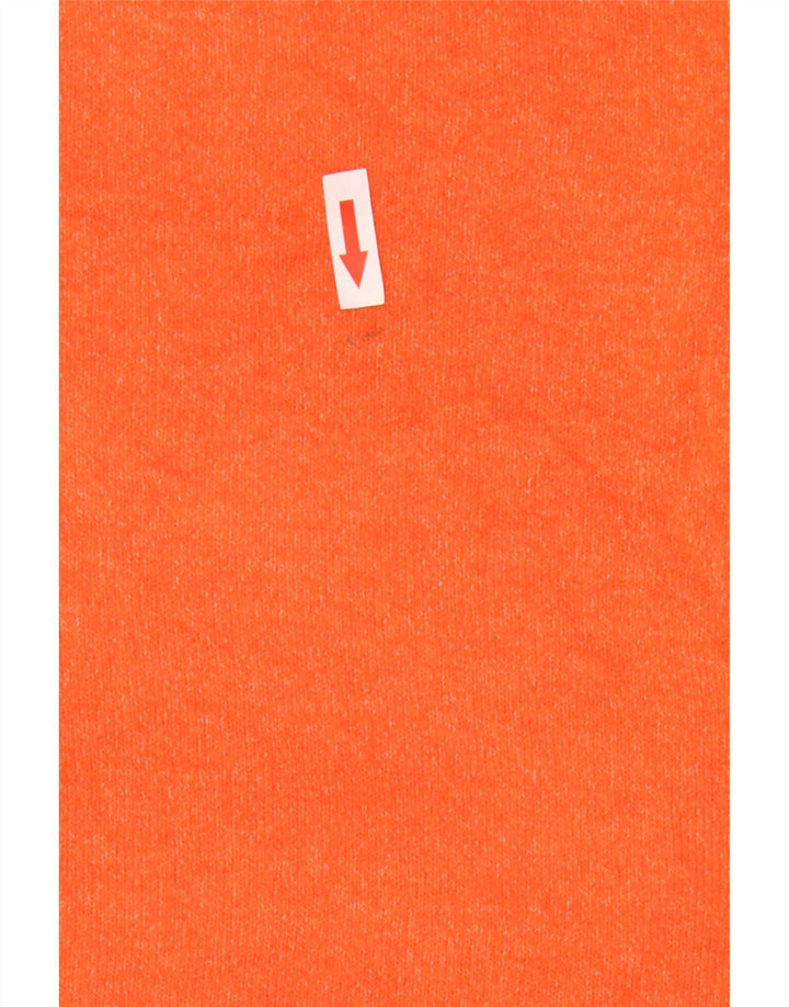 Marks & Spencer Damen Übergroßes T-Shirt Top UK 10 Small Orange Polyester
