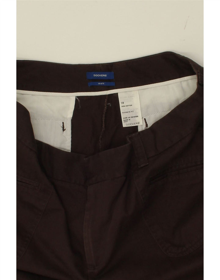 DOCKERS Womens Cargo Shorts US 16 2XL W38  Brown Cotton Vintage Dockers and Second-Hand Dockers from Messina Hembry 