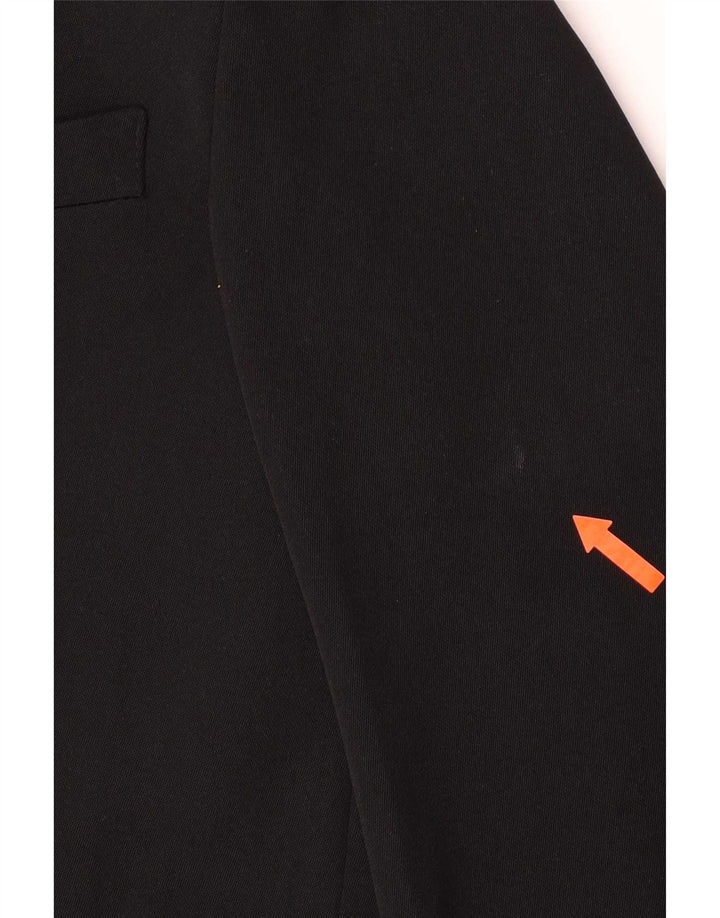 Vintage Jungen 3-Knopf-Blazerjacke 11-12 Jahre Schwarz