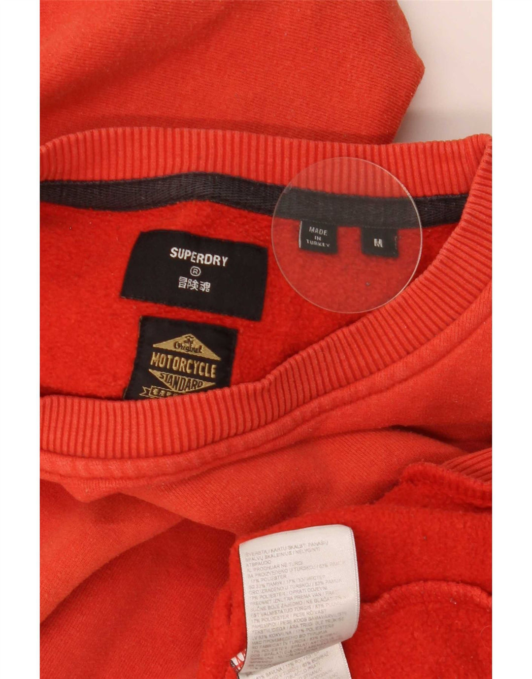 Superdry Herren Grafik-Sweatshirt-Pullover aus mitteloranger Baumwolle