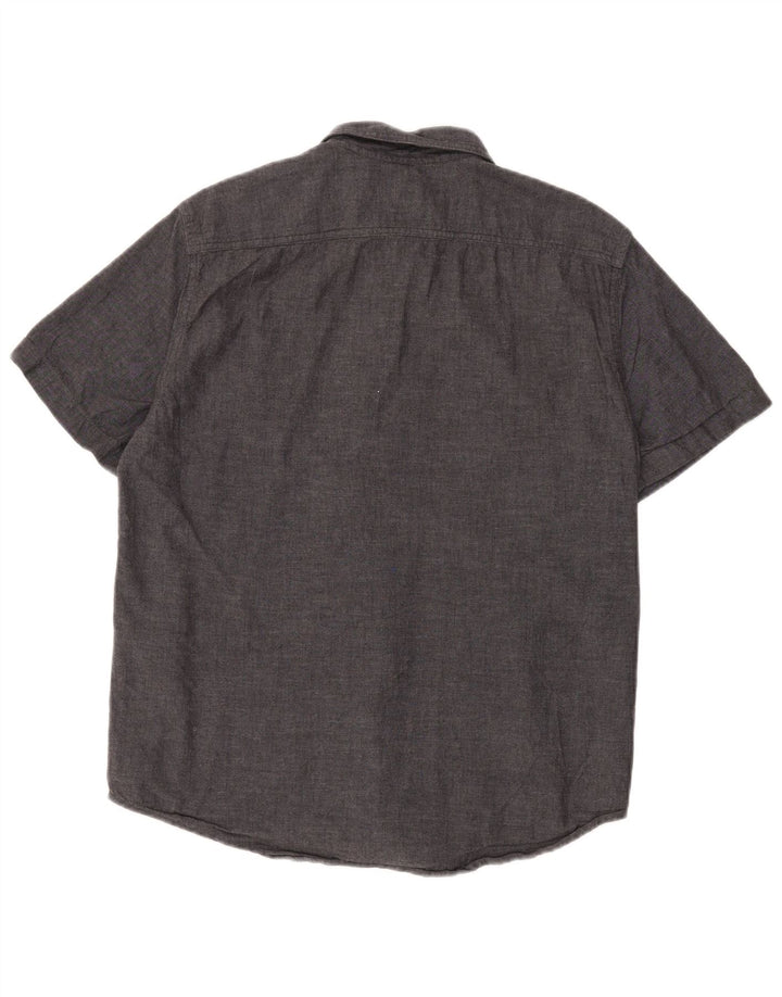 LEVI'S Herren-Hemd, kurzärmelig, Standard-Passform, groß, graue Baumwolle