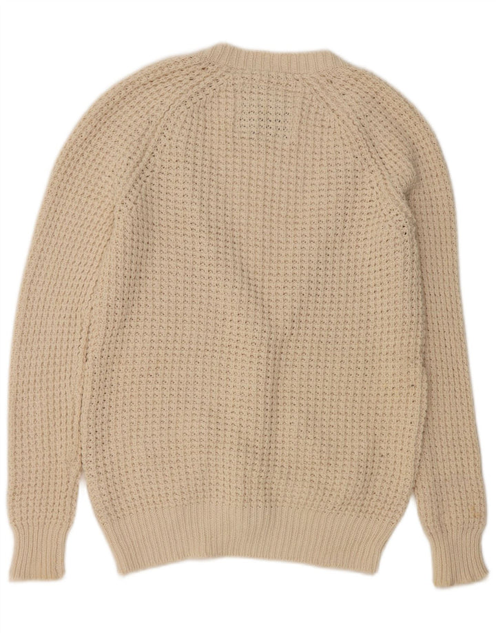 Jack Wills Damen-Strickjacke in Übergröße, übergroß, Gr. 10, Größe S, Beige