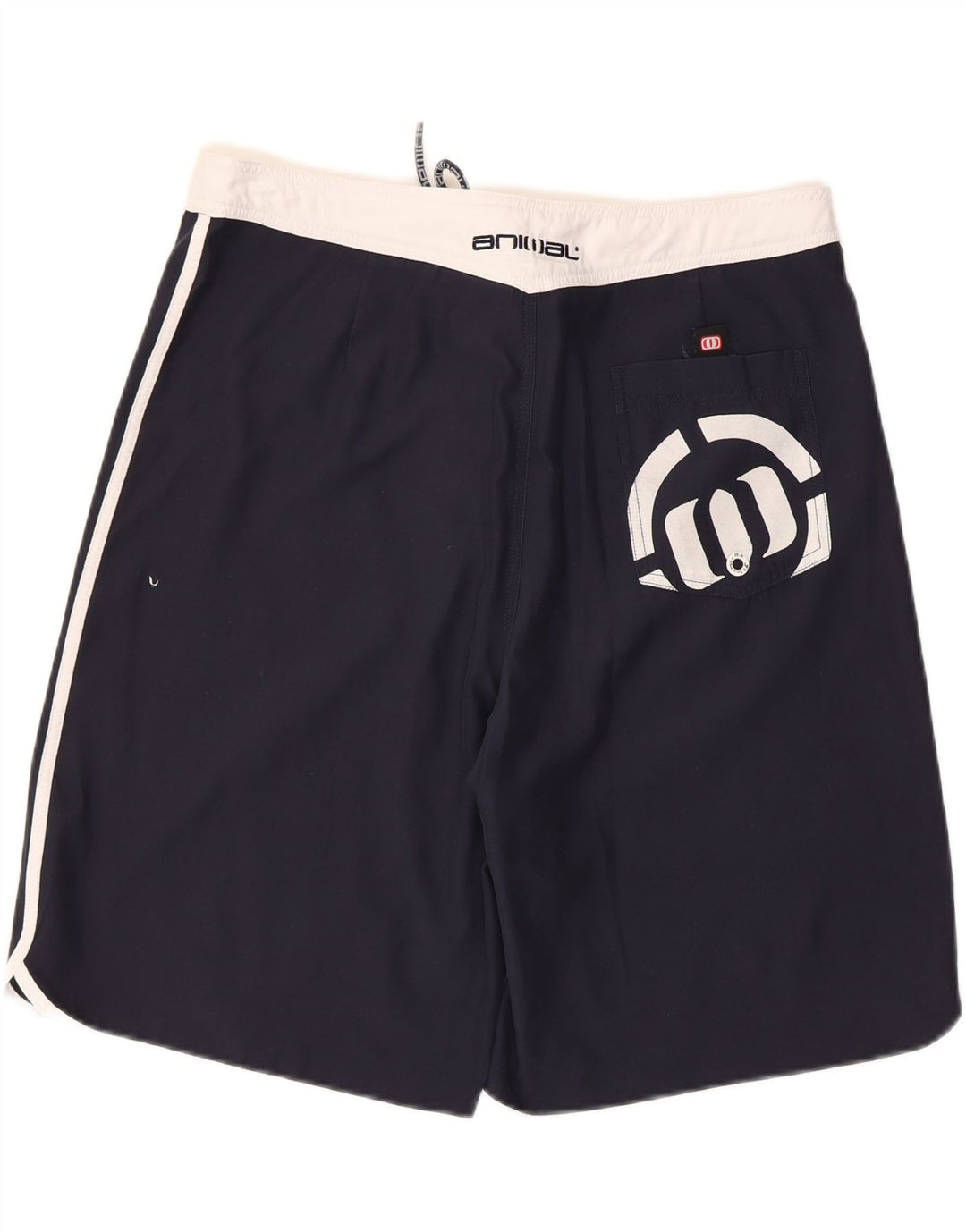 Animal Herren-Badeshorts mit Grafik, groß, marineblaues Polyester