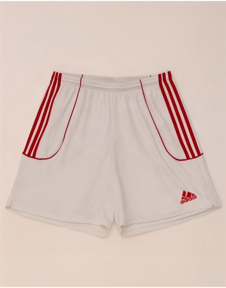 Adidas Herren Climalite Sport Shorts Großes weißes Polyester
