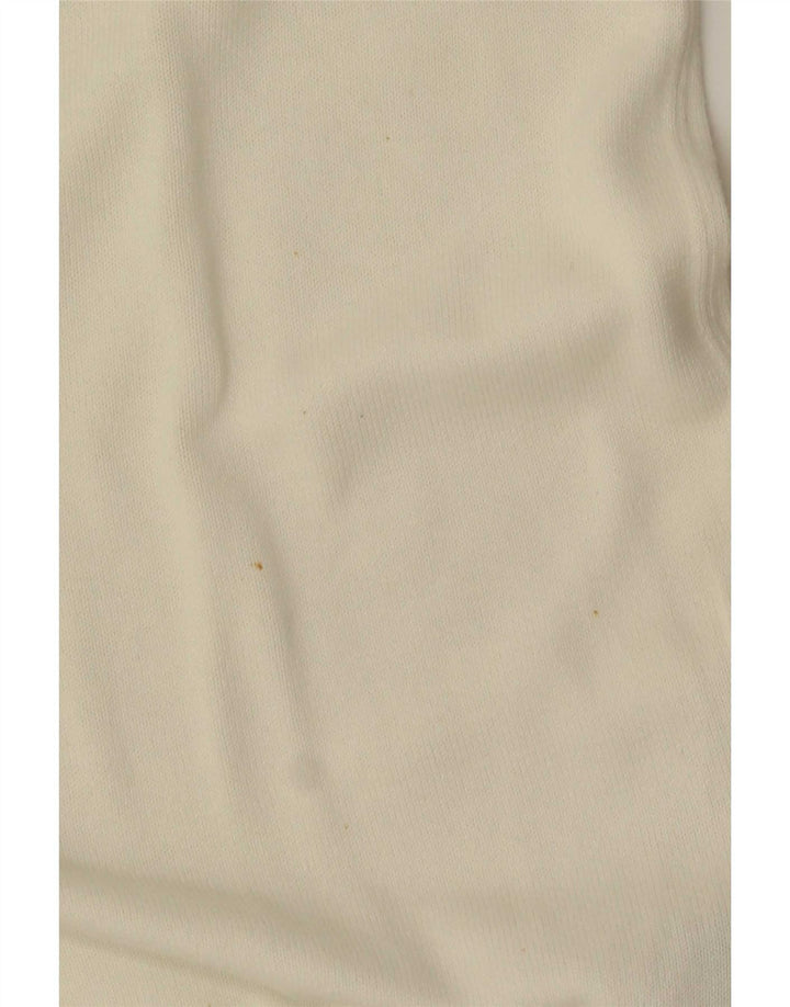 Tommy Hilfiger Herren-Pullover mit Rundhalsausschnitt, groß, aus weißer Baumwolle
