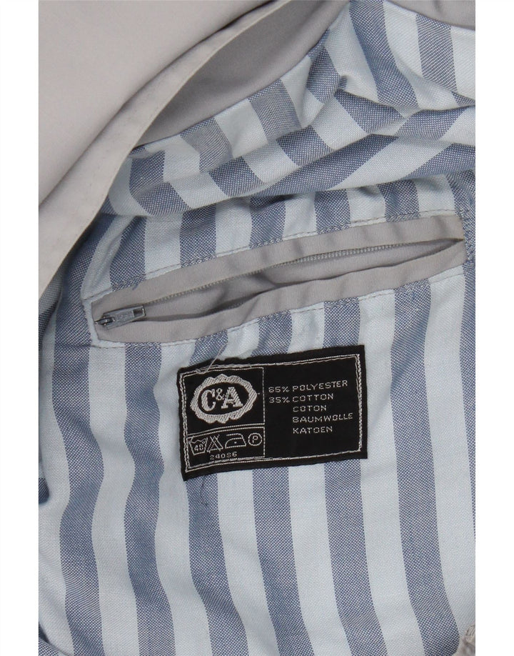 C&A Herren Utility Jacke UK 36 Small Grau Polyester