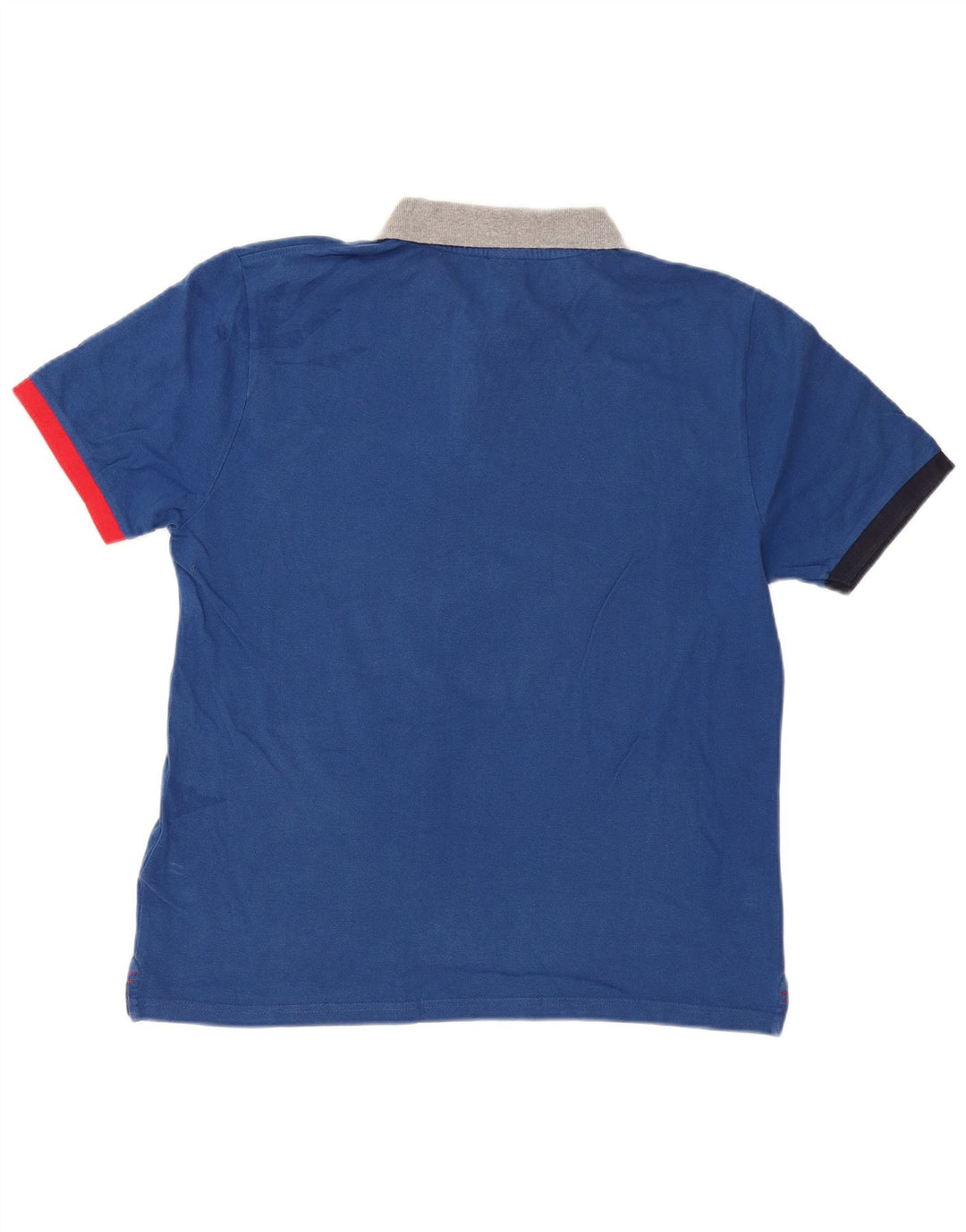 North Sails Herren-Poloshirt mit normaler Passform, mittelmarineblaue Farbblock-Baumwolle