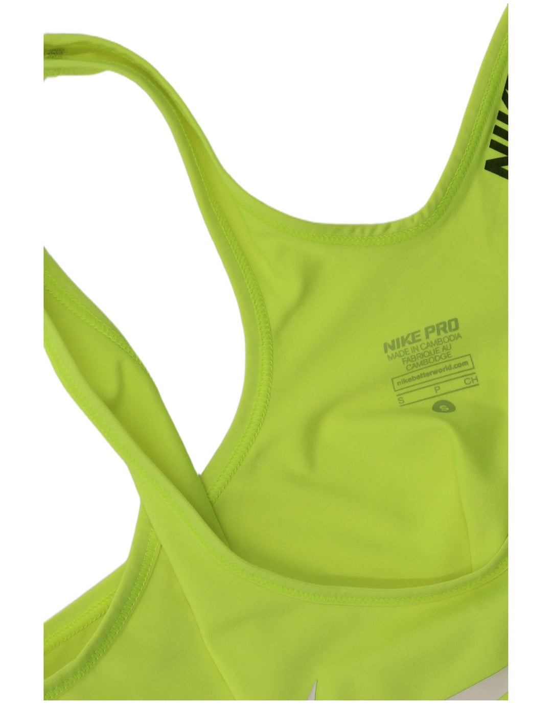 NIKE Damen Graphic Vest Top UK 8 Small Grün Synthetik
