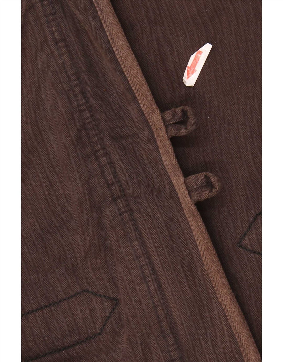 Levi's Damen-Windbreaker-Jacke, UK 10, kleines braunes Fischgrätenmuster