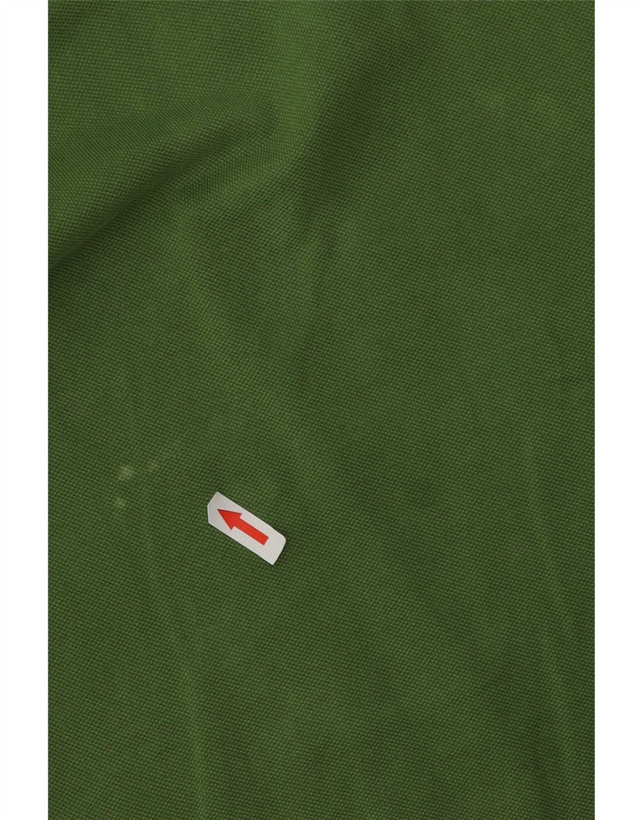 Kappa Herren-Poloshirt, klein, grüne Baumwolle