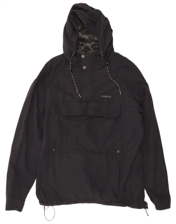Columbia Herren Kapuzenpullover Regenjacke UK 40 Large Grau Nylon