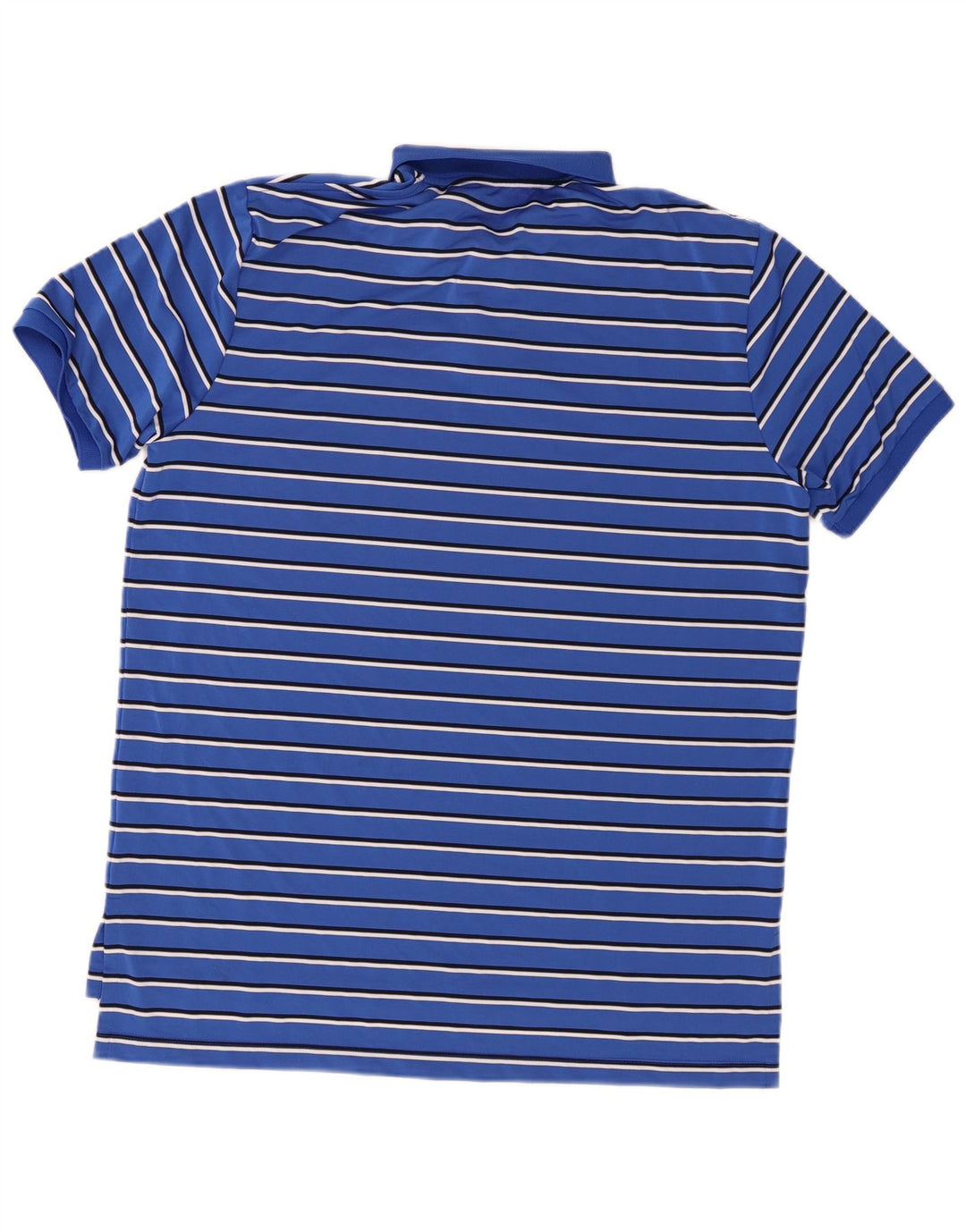 Polo Ralph Lauren Herrenhemd XL Blau gestreift Polyester